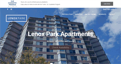 Desktop Screenshot of lenoxparkliving.com